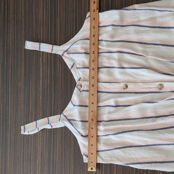 Reitman's pink and white button down tank top - Picture 6 of 7